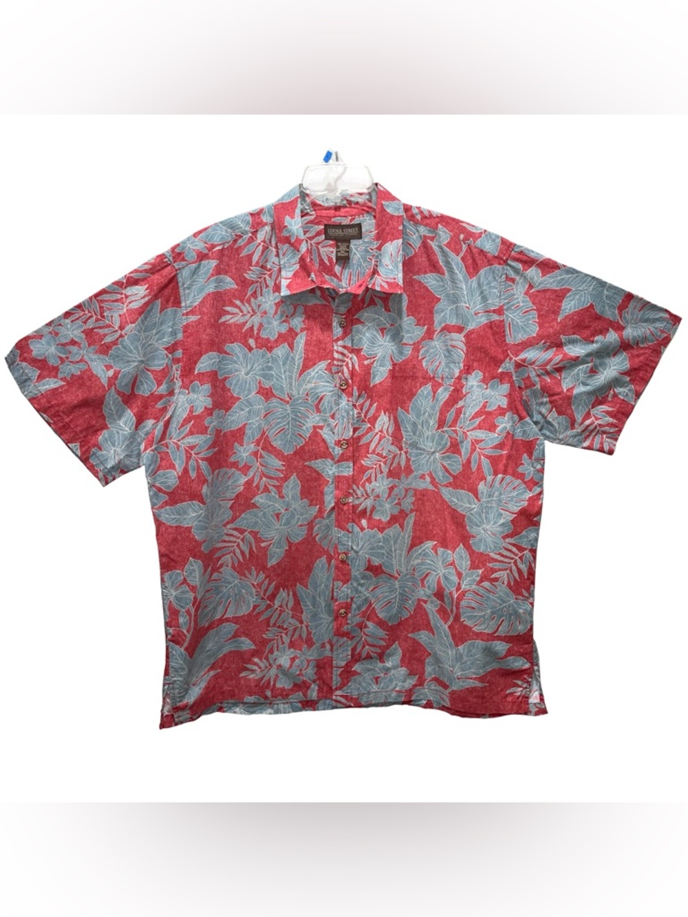 Cooke Street Hawaiian Islands 2XL Cotton Button Up Resort Beach Tropical Lūʻau